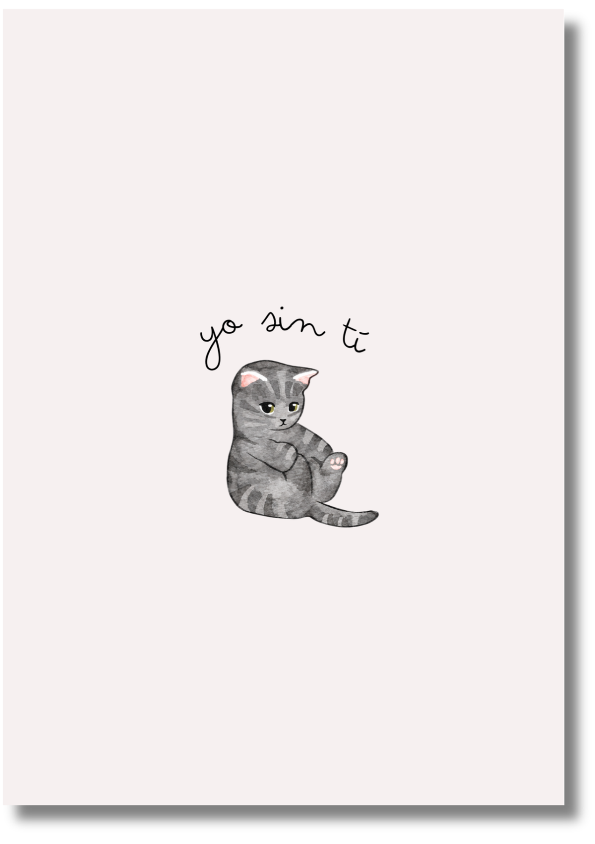 Yo sin ti • Postal de amor